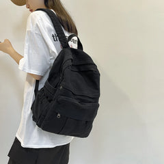 Winter Thicken Canvas Backpack for School&Shopping Travel Bag