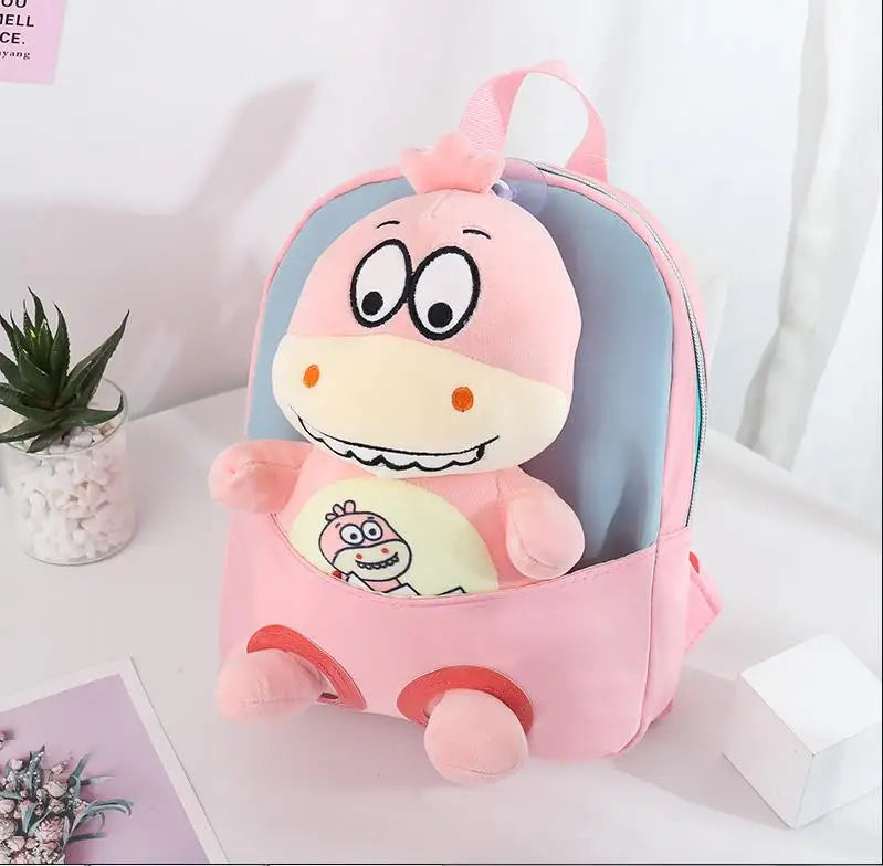 Dinosaur Doll Toddler Backpack Mini School Bag