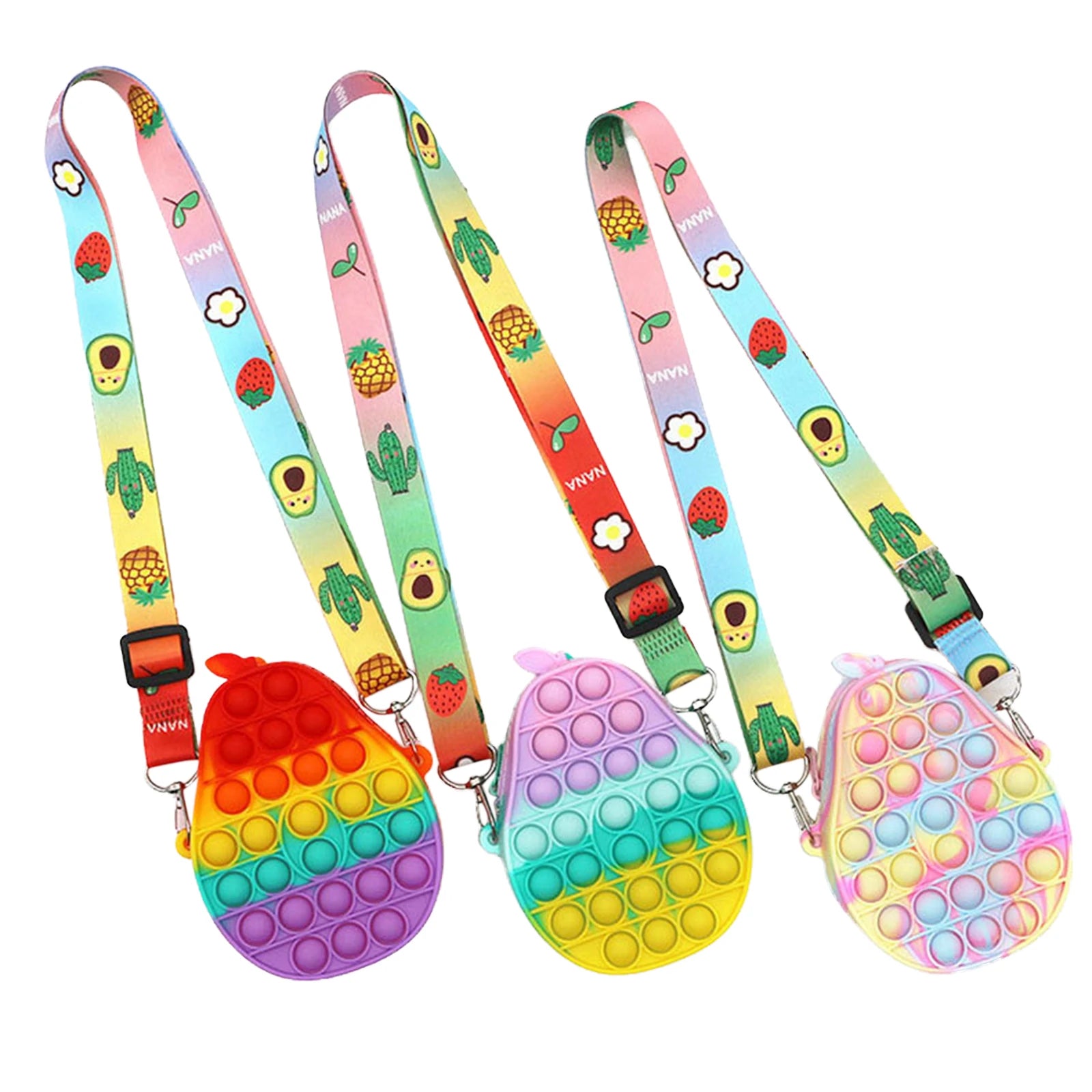 Avocado Crossbody Purse Funny Bubble Sensory Toy