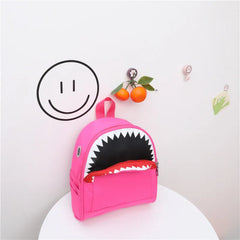 Toddler Cartoon Zipper Backpack Shark Shape Daypack