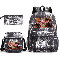 Hanako 3pcs Schoolbag Backpack Children Pencil Box Anime Backpack