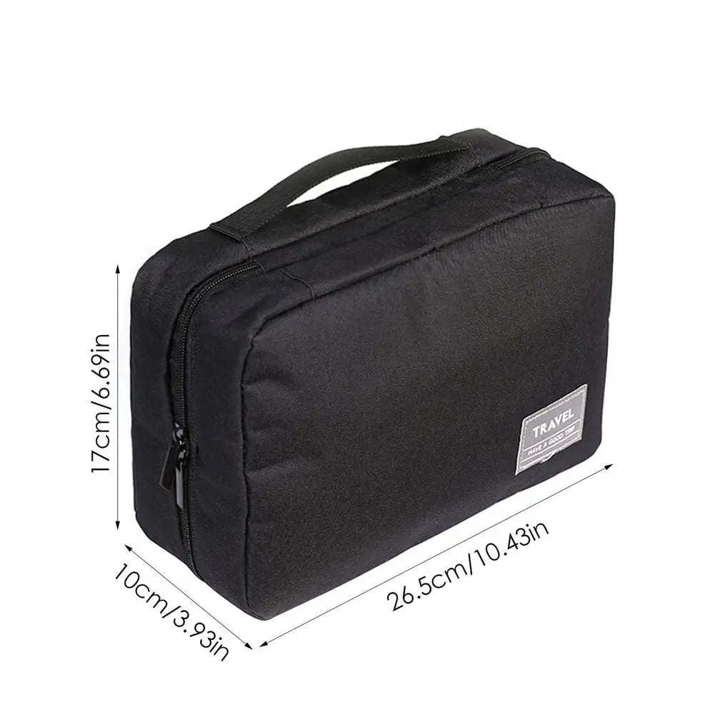Large Travel Toiletry Bag Splash-Proof Polyester Cosmetic Storage