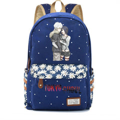 Tokyo Ghoul Canvas Backpack Cartoon Schoolbag Packsack Casual High Teenger