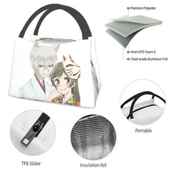 Tomoe & Nanami Love Anime Lunch Bag - Retro School Thermal Cooler Bag