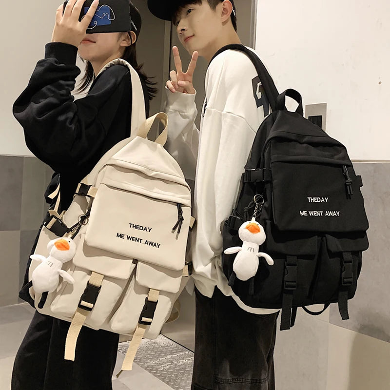 Women's Large Capacity School Backpack Harajuku Style