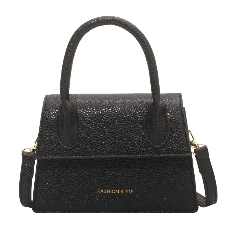 Small Single Handle Clutch Bag Solid Crossbody Messenger Bag