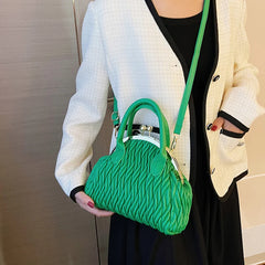 Shoulder Bag Women Crossbody Shell Clutch Purse Green Handbag