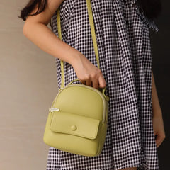 Women Casual Backpack Shoulder Bag Mini Crossbody Leather Backpacks