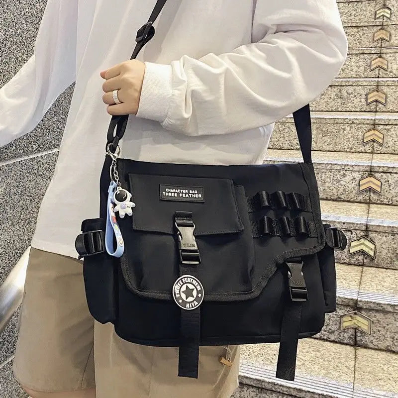 Youth Large Capacity Crossbody Bag School Messenger Bag