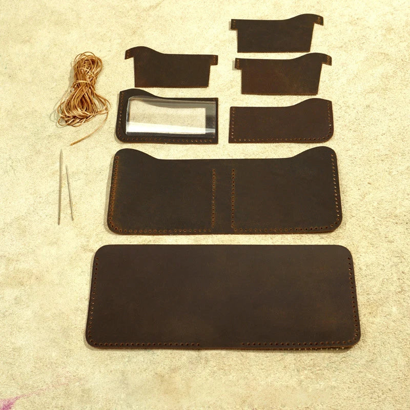 Durable Retro Leather Men's Wallet - Real Leather Purse for Men