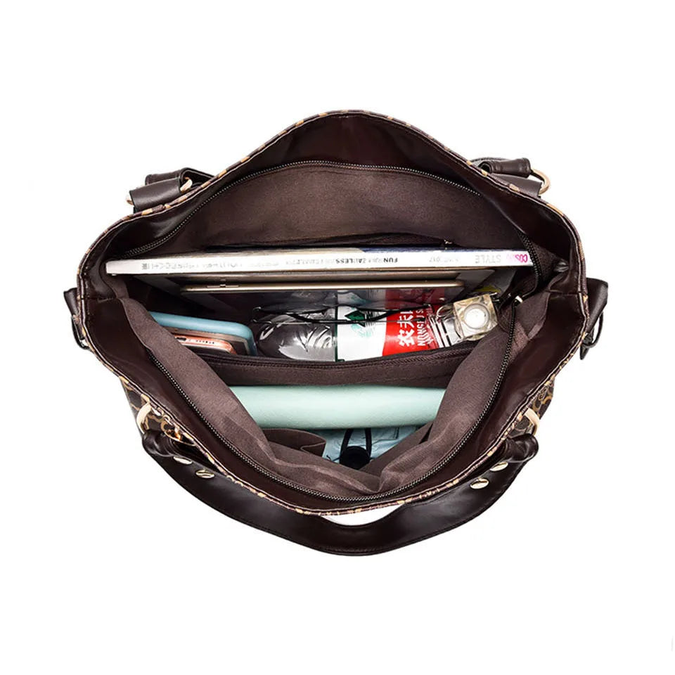 Women's Top Handle Bag Vintage Leather Shoulder Crossbody Tote