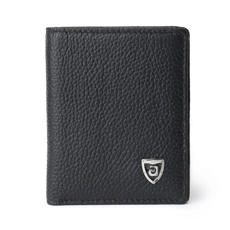 Cowhide Leather Wallets for Men Short Wallet Portefeuille Homme