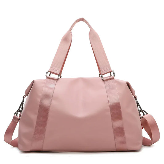 Oxford Pink Travel Handbag Carry on Luggage Shoulder Bags Duffle Bag