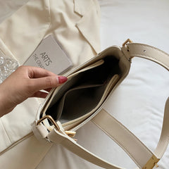 Half Moon Crossbody Bag PU Leather Shoulder Sac A Main Bolso