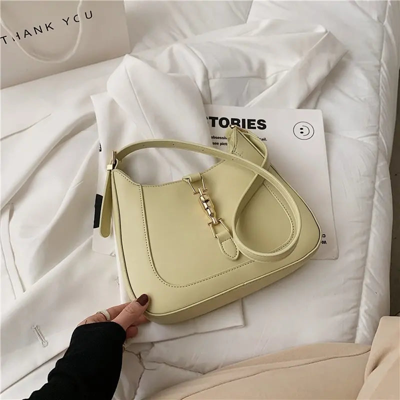 Leather Shoulder Crossbody Bag for Women Underarm Sac A Main