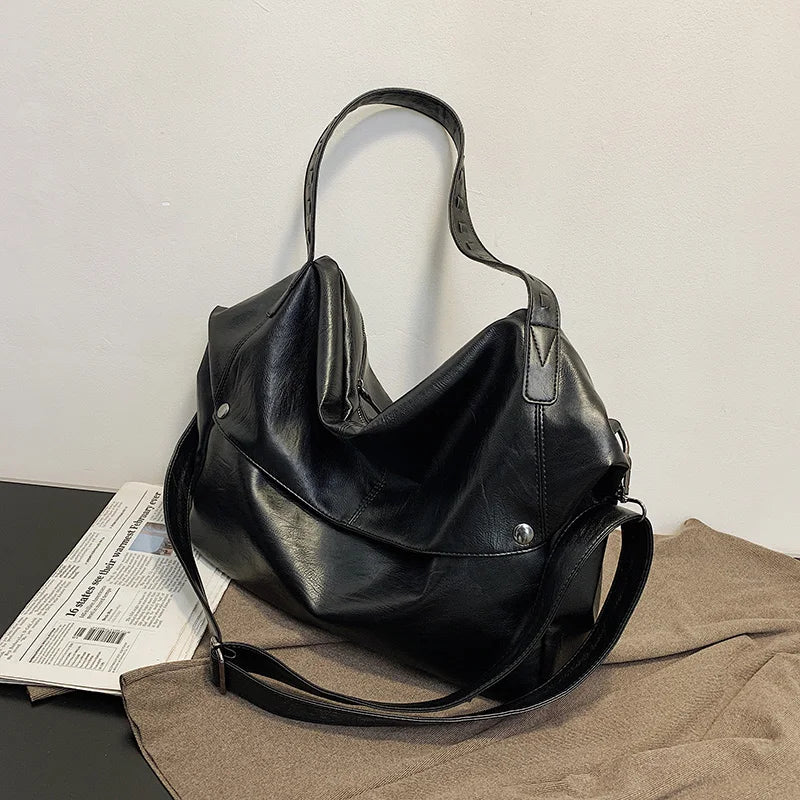 Large Capacity Women Handbag Shoulder Bag Totes Lady PU Messenger