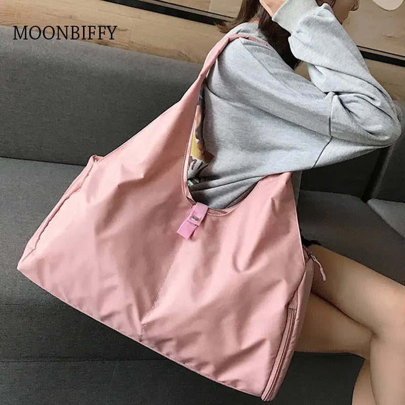 Top-handle Bag Handbags Women Nylon Shoulder Beach Bag Casual Tote