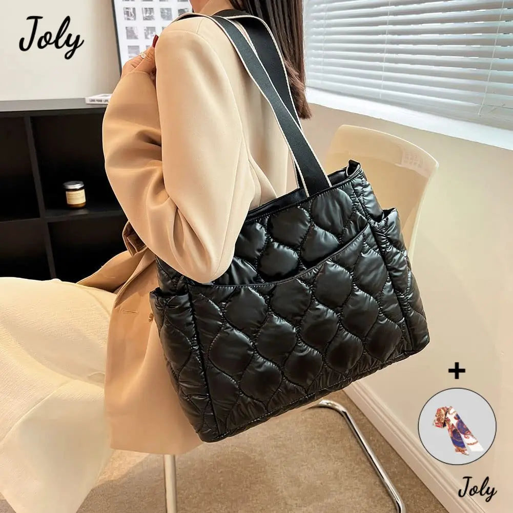 Quilted Top-handle Bag Women Handbag With Zipper