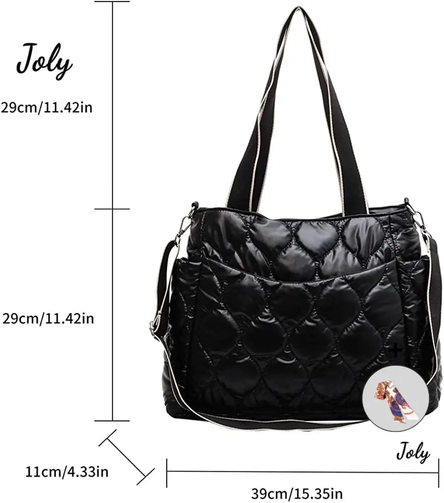 Quilted Top-handle Bag Women Handbag With Zipper