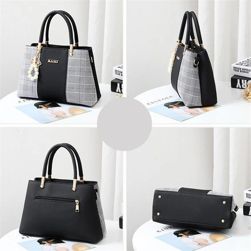 Women Shoulder Bag Tote with Pendant Hanging Handbag