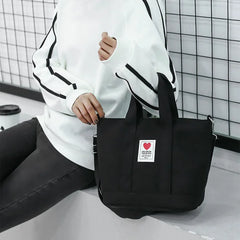 Women Corduroy Shoulder Bag Small Cotton Canvas Handbag
