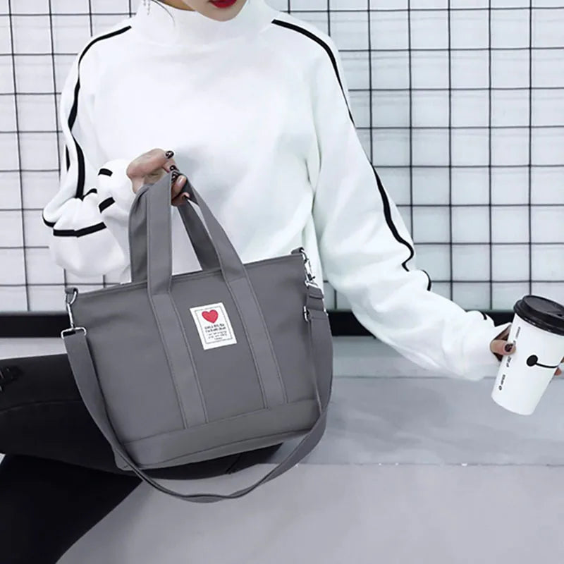 Women Corduroy Shoulder Bag Small Cotton Canvas Handbag