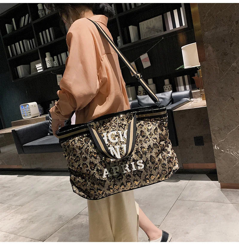 Leopard Shoulder Bag Casual Totes Women Messenger Handbags