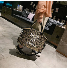 Leopard Shoulder Bag Casual Totes Women Messenger Handbags