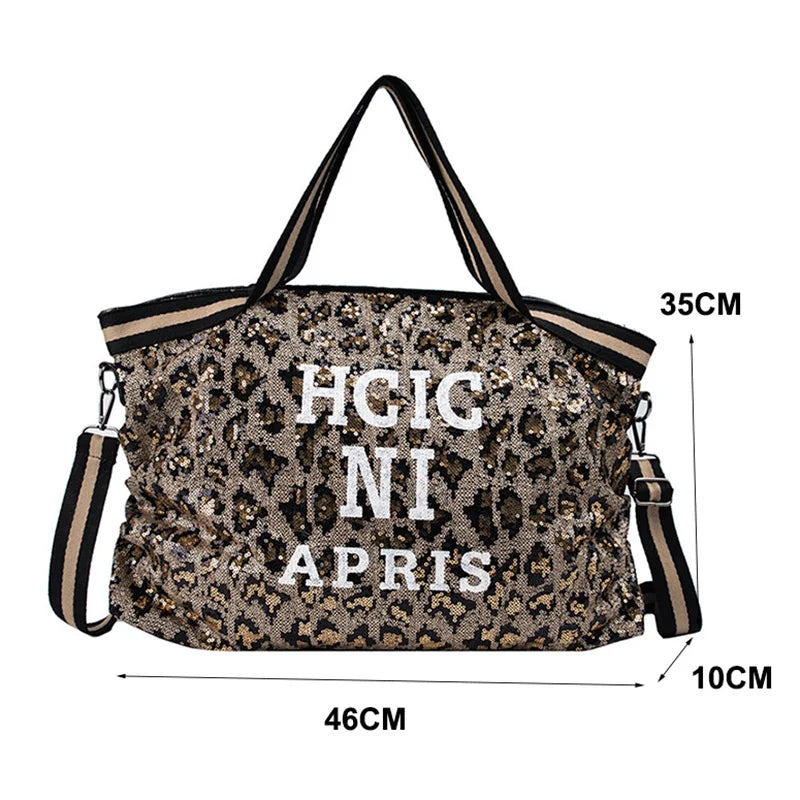 Leopard Shoulder Bag Casual Totes Women Messenger Handbags
