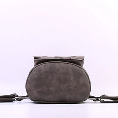 Solid Hasp Female Bag PU Leather Backpack