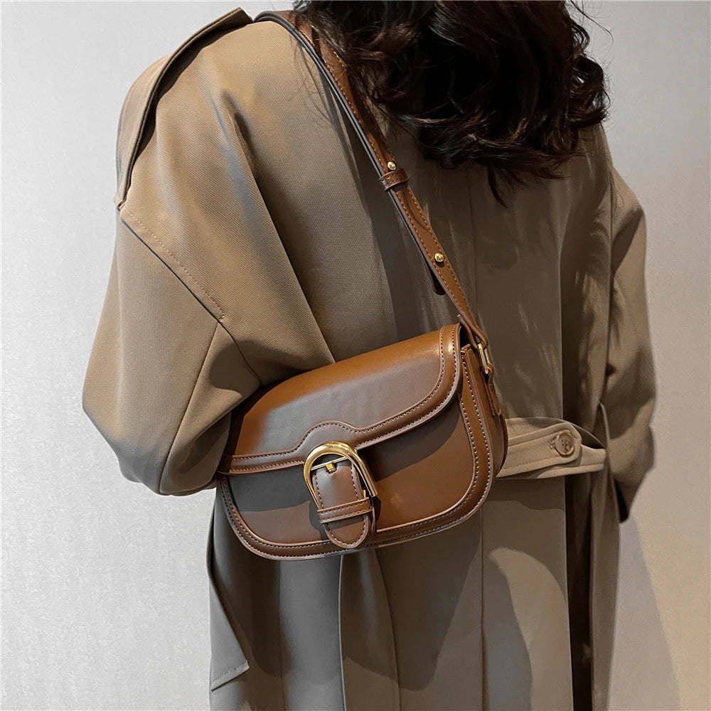 Semicircle Saddle Small Shoulder Bags For Women Crossbody Bag