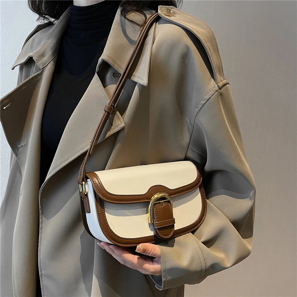 Semicircle Saddle Small Shoulder Bags For Women Crossbody Bag