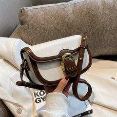 Semicircle Saddle Small Shoulder Bags For Women Crossbody Bag