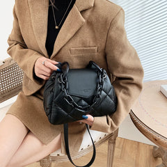 Winter Shoulder Bag Quilted Handbag Chain Crossbody