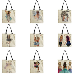 Sisters School Teacher Gift Beach Bag High Capacity Eco-Friendly