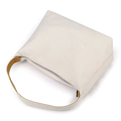 Canvas Tote Bag Lightweight Shoulder Bags Solid Color Handbag