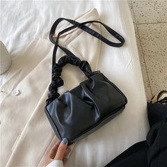 Vintage Handbags Solid Shoulder Bag Lady Cloud Pouch