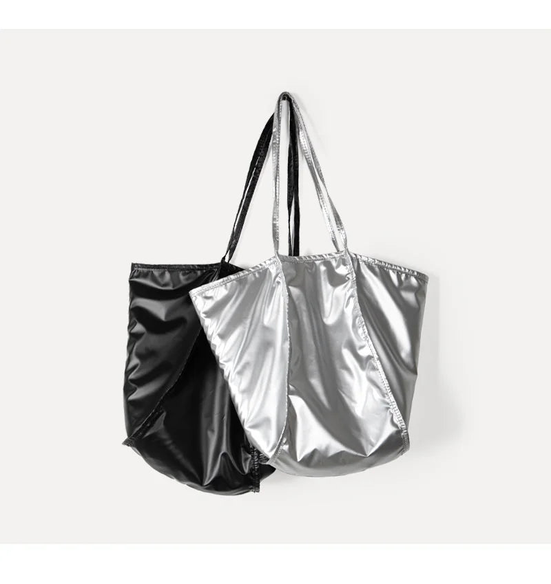Women's PU Leather Tote Bag Large Capacity Handbag