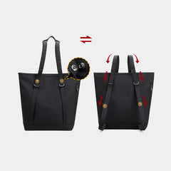 Large Capacity Reversible Tote Bags Women Office Ladies Backpack