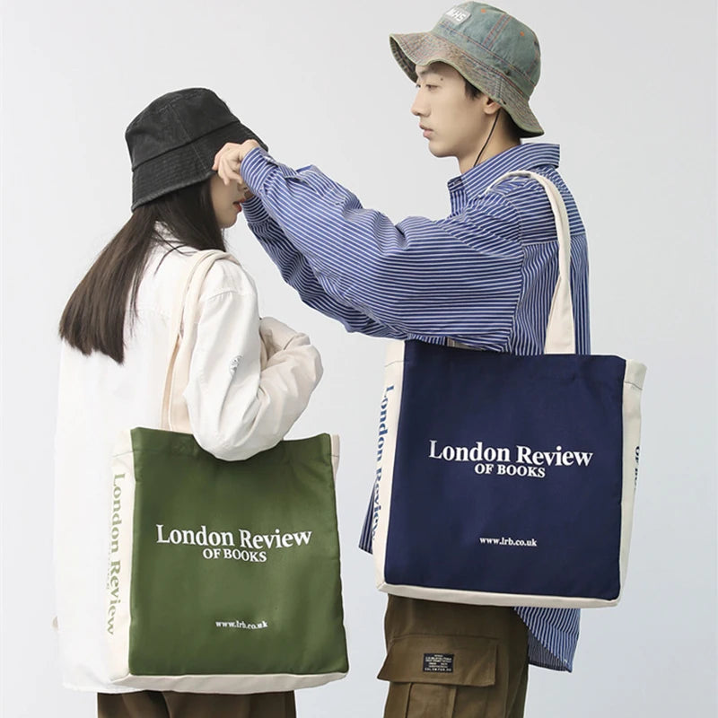 Canvas Shoulder Bag Women's Retro Casual Large Capacity Handbag