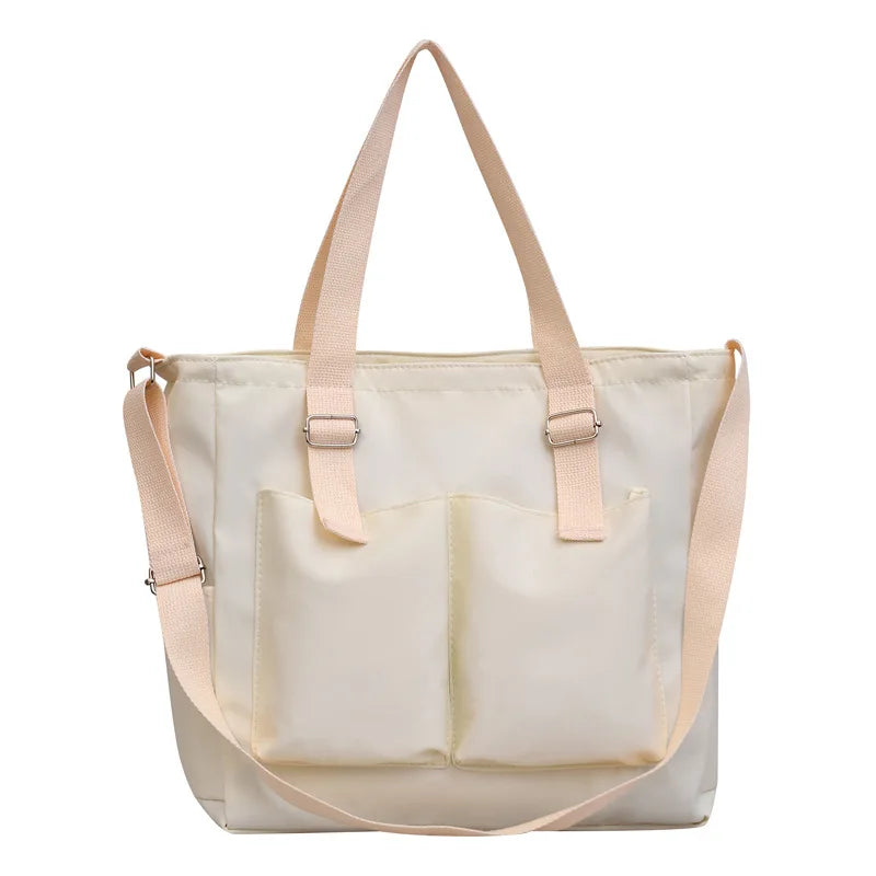 Large Capacity Canvas Tote Bag for Student