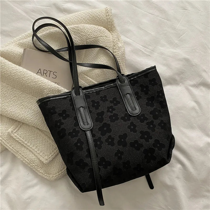 Casual Large Capacity Tote Handbag for Women Autumn Winter