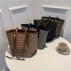 Casual Large Capacity Tote Handbag for Women Autumn Winter