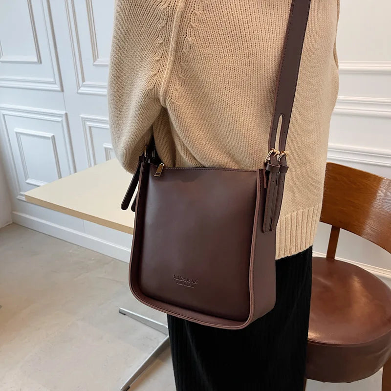 Large Capacity PU Leather Tote Shopper Bag for Women