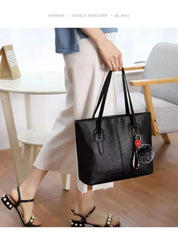 Women's Large Capacity Shoulder Bag for Shopping and Working