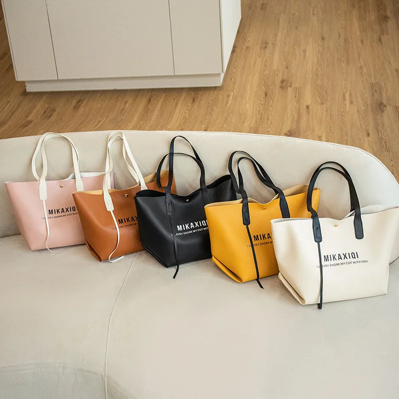 Women's Summer Letters Bucket Shoulder Bag