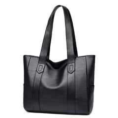 Large Capacity Shoulder Bag PU Leather Leisure Messenger Crossbody Daily Bags