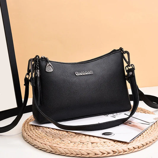 Large Capacity Totes Bags Women PU Shoulder Messenger Bag Female Handbags