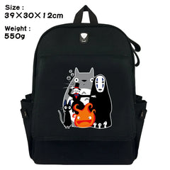 Totoro Cat Canvas Rucksack Backpack Schoolbag Travel Laptop Bag