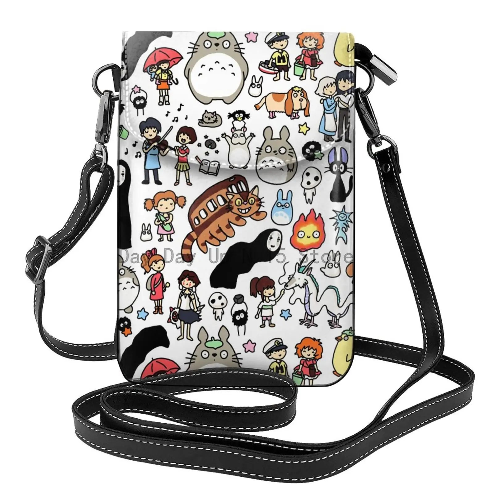 Totoro Lady Shoulder Bag Diagonal Portable Phone Bag